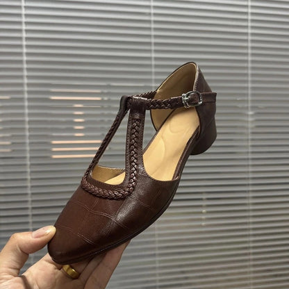Retro Mary Jane Chunky Heels by Elizabeth Ainsley