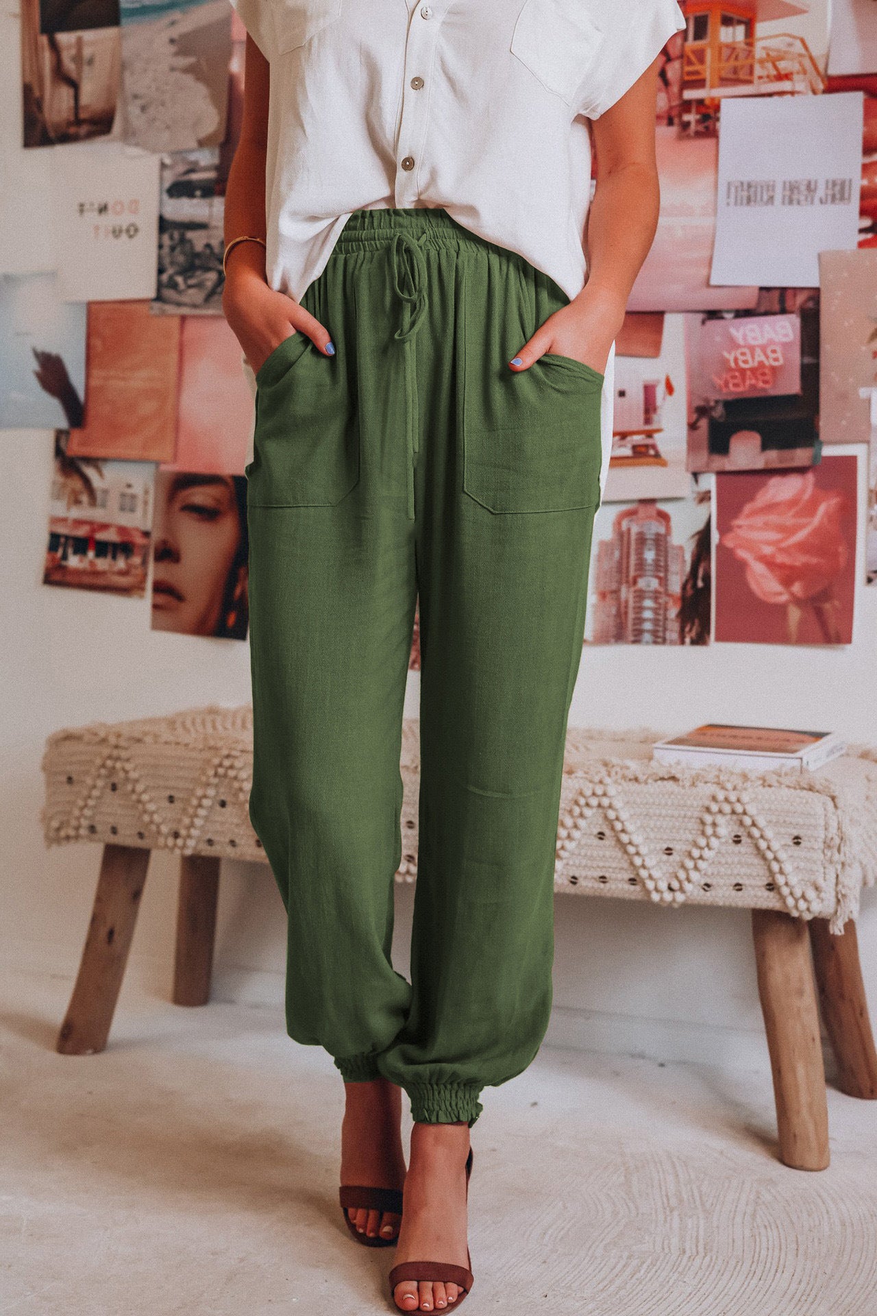 Relaxed Fit Elizabeth Ainsley Lantern Pants