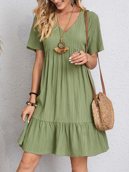 Chic Summer V-Neck Dress by Elizabeth Ainsley