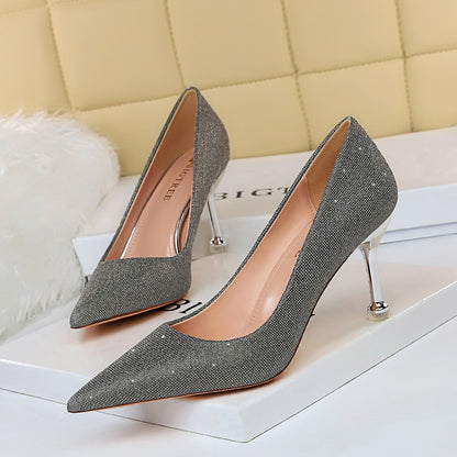 Sparkling Pointed Toe Heels by Elizabeth Ainsley