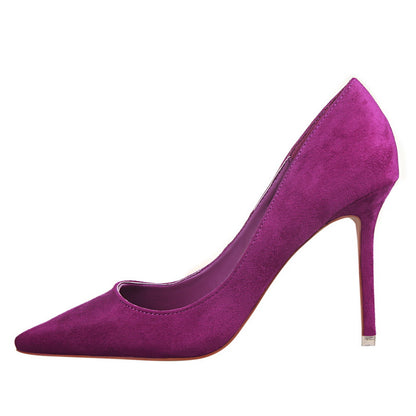 Chic Suede Pointed Heels by Elizabeth Ainsley