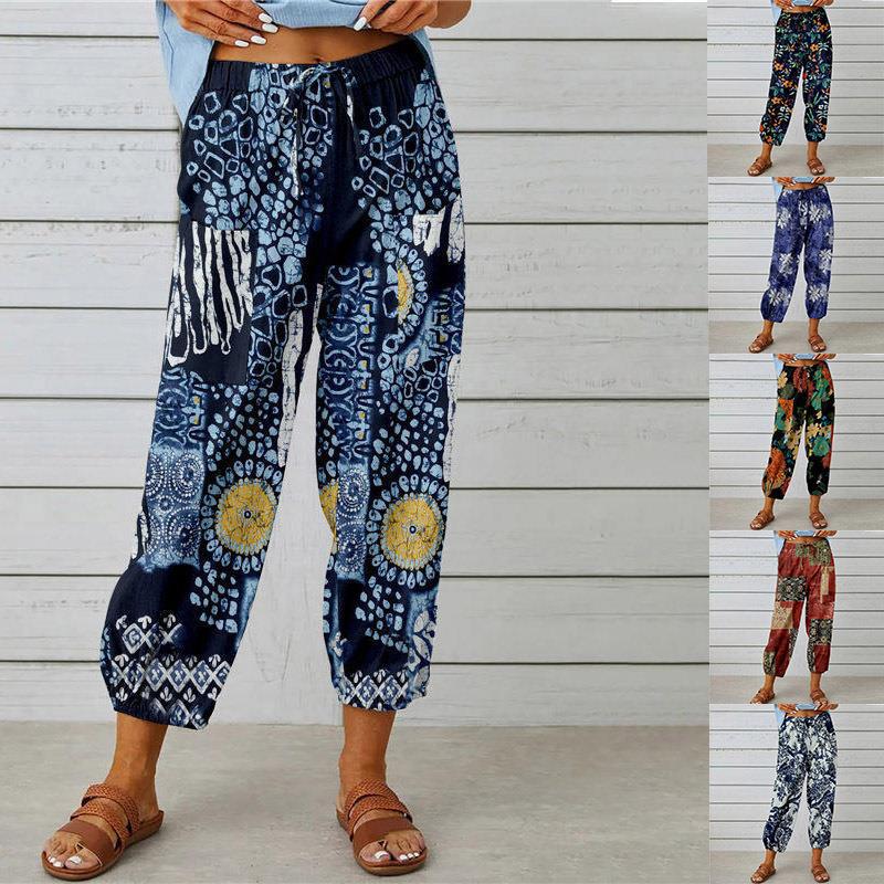 Boho Floral Elizabeth Ainsley Everyday Jumpsuit Pants