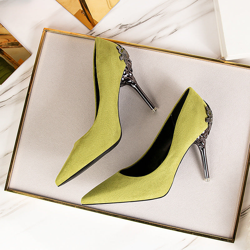 Elegant Suede High Heels by Elizabeth Ainsley