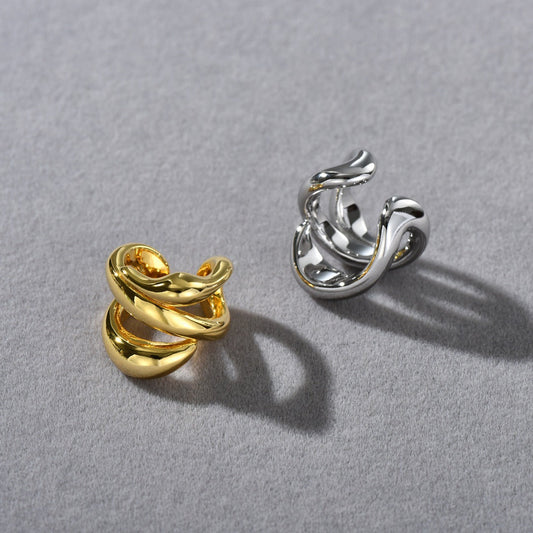 French Line Minimalist Multi-Layer Ear Cuff