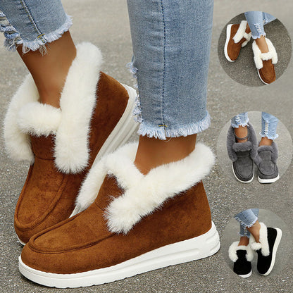 Sally | Cozy Winter Fur-Lined Slip-On Boots – Orthopedic Warm Comfort Shoes