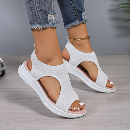 Breathable Flyknit Sandals by Elizabeth Ainsley