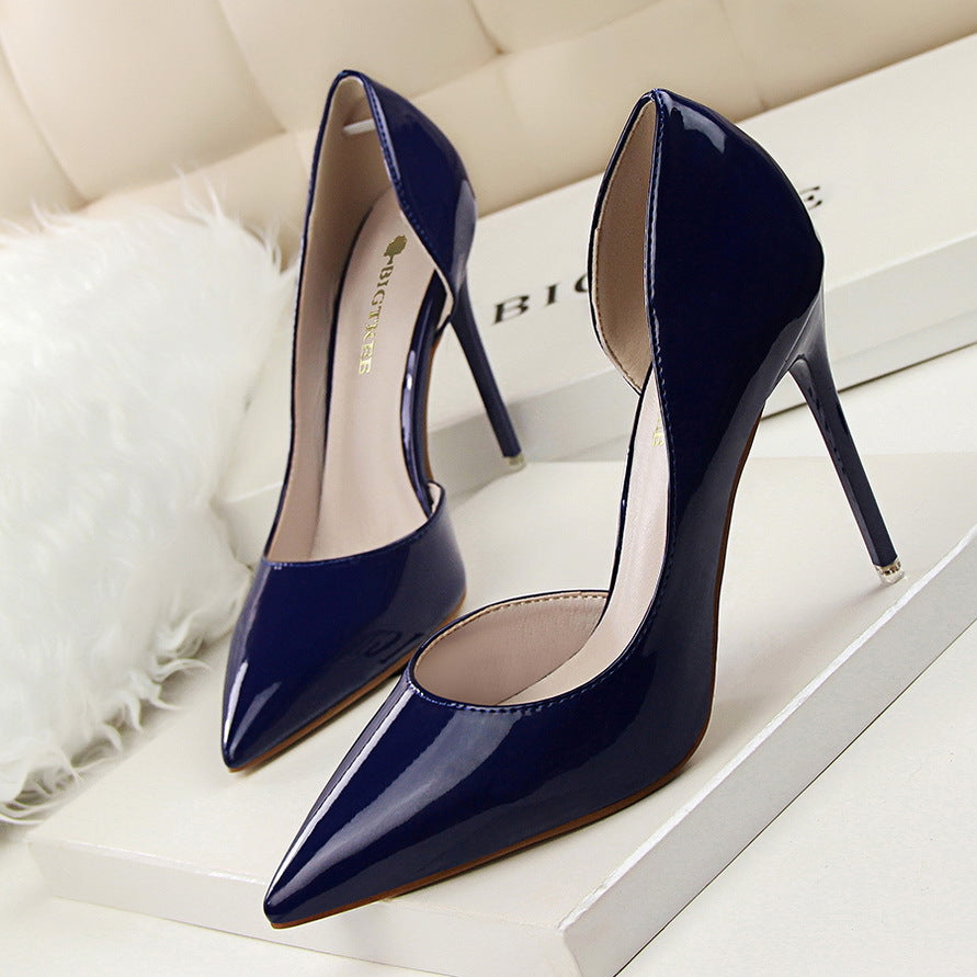 Elegant Elizabeth Ainsley Patent Stiletto High Heels