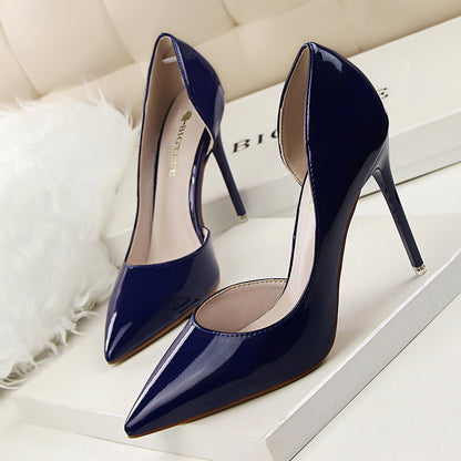 Elegant Elizabeth Ainsley Patent Stiletto High Heels