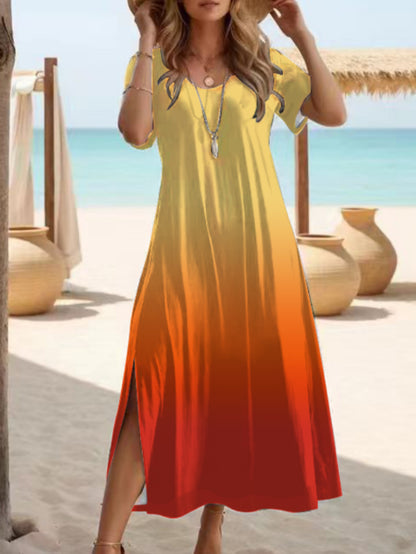 Elegant Slit Maxi Dress by Elizabeth Ainsley