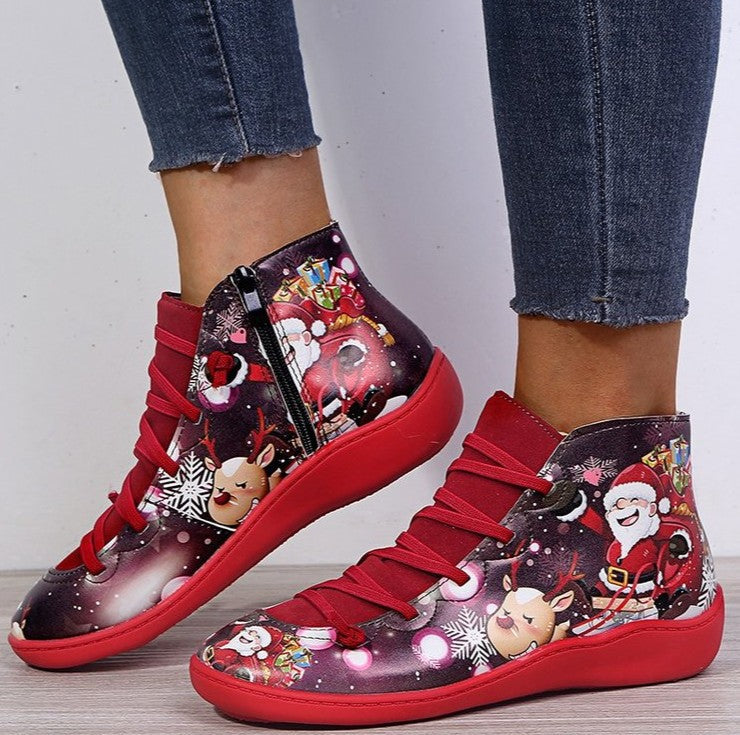 Elizabeth Ainsley Christmas Boots - Short Leather Comfort
