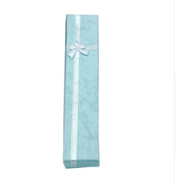 Rectangular Necklace Jewelry Box with Ribbon