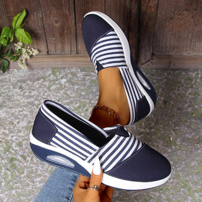 Striped Lightweight Slip-On Elizabeth Ainsley Women's Shoes