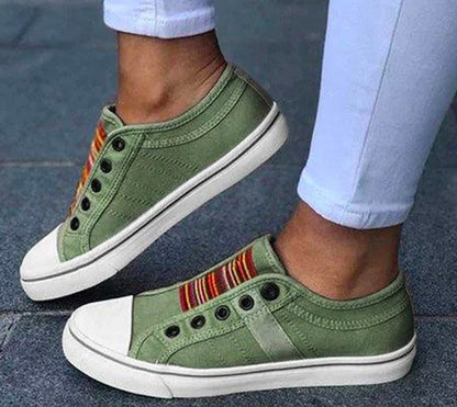 Pinterest-Inspired Elizabeth Ainsley Laceless Canvas Sneakers