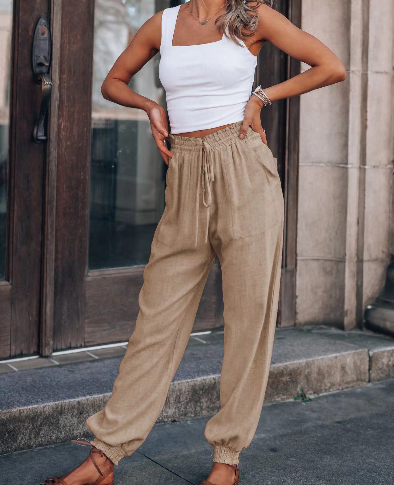 Relaxed Fit Elizabeth Ainsley Lantern Pants