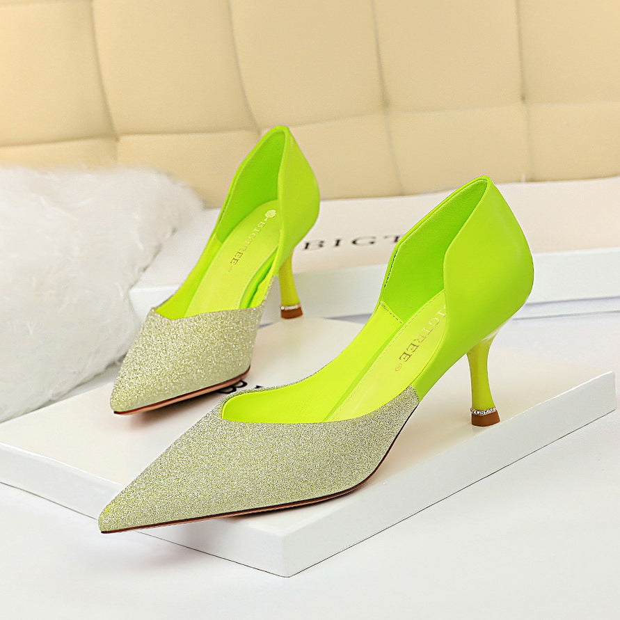 Elegant Color Block Heels by Elizabeth Ainsley