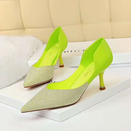 Elegant Color Block Heels by Elizabeth Ainsley
