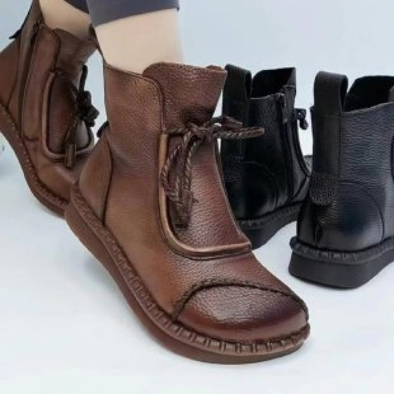 Elizabeth Ainsley Ankle Boots – Soft Sole & Non-Slip Comfort