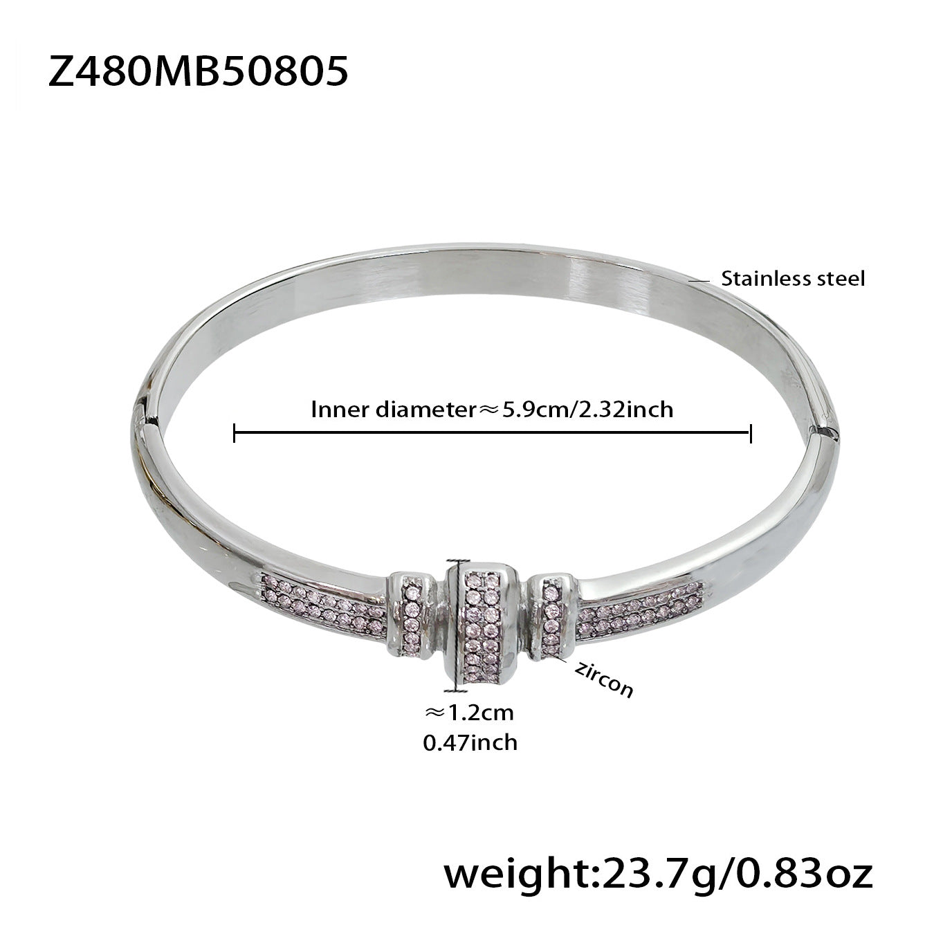 Statement Cuff Bracelet with Sculptural Open-End Design