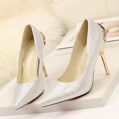 Elegant Suede High Heels by Elizabeth Ainsley