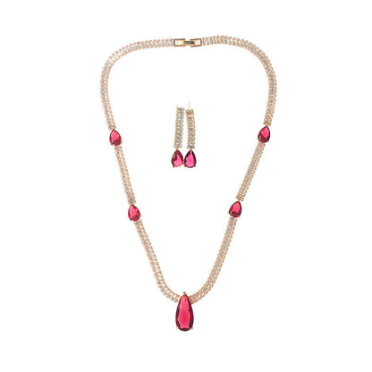 Fashion Green Crystal Bridal Jewelry Set
