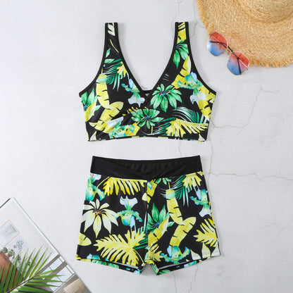 Vibrant Printed Boxer Bikini by Elizabeth Ainsley