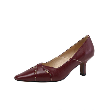 Elegant Leather Heels by Elizabeth Ainsley