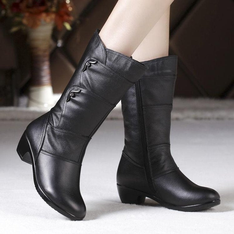 Maaike | Classic Mid-Calf Orthopedic Wedge Boots