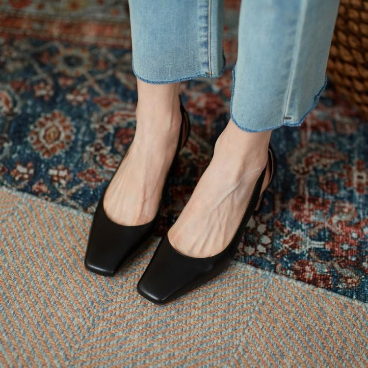 Elegant Block Heel Pumps by Elizabeth Ainsley