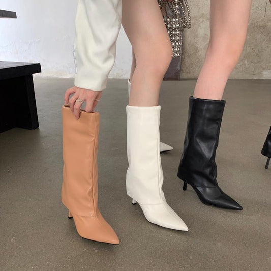 Elizabeth Ainsley Women's Pointed Toe Boots - Spring Comfort