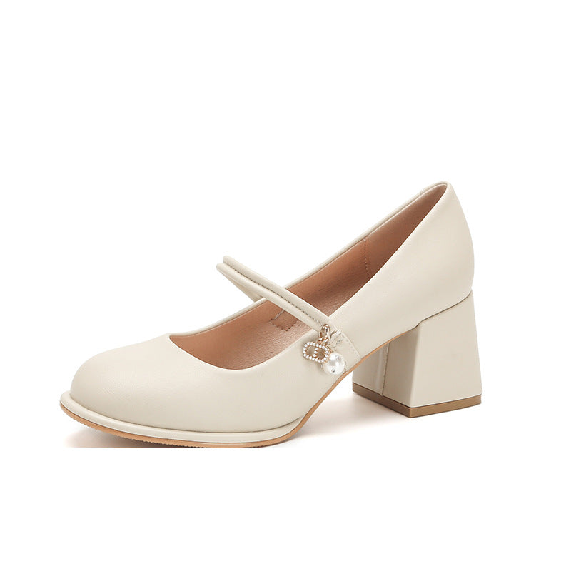 Elegant Chunky Heel High Heels by Elizabeth Ainsley