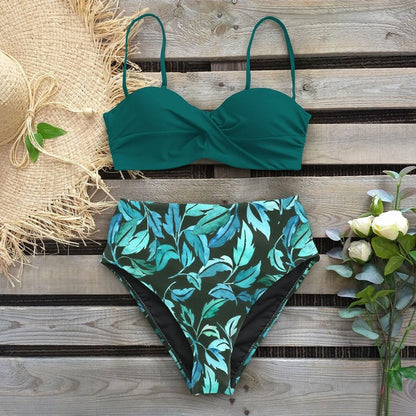 Floral High Waist Bikini by Elizabeth Ainsley