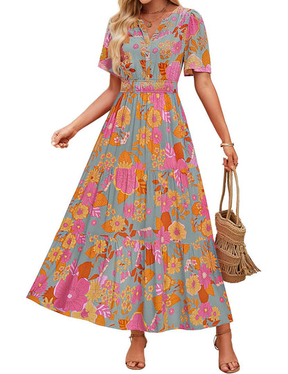 Floral Maxi Dress Elizabeth Ainsley Summer Comfort