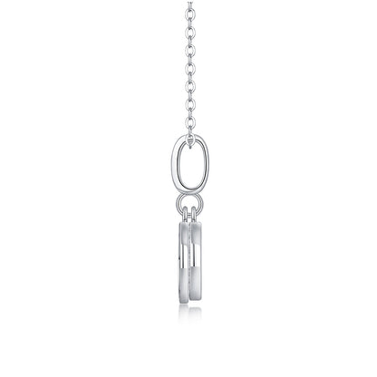 Round Cluster Crystal Pendant Necklace
