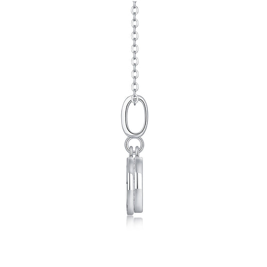 Round Cluster Crystal Pendant Necklace