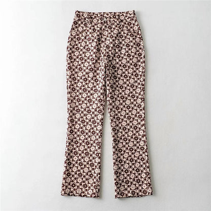Retro Wave Elizabeth Ainsley High-Rise Straight Pants