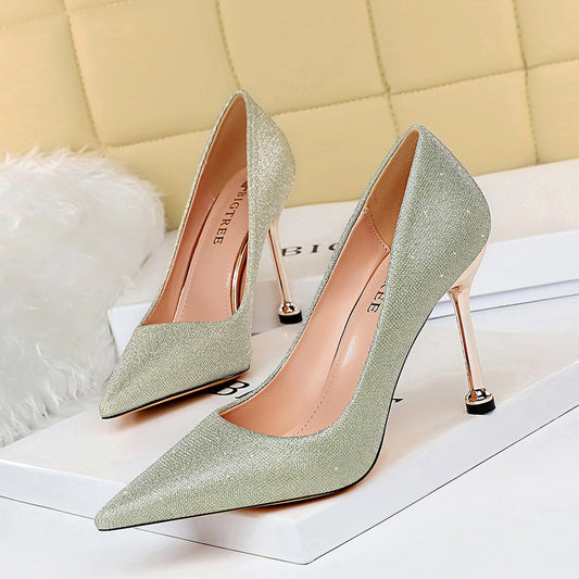 Sparkling Pointed Toe Heels by Elizabeth Ainsley