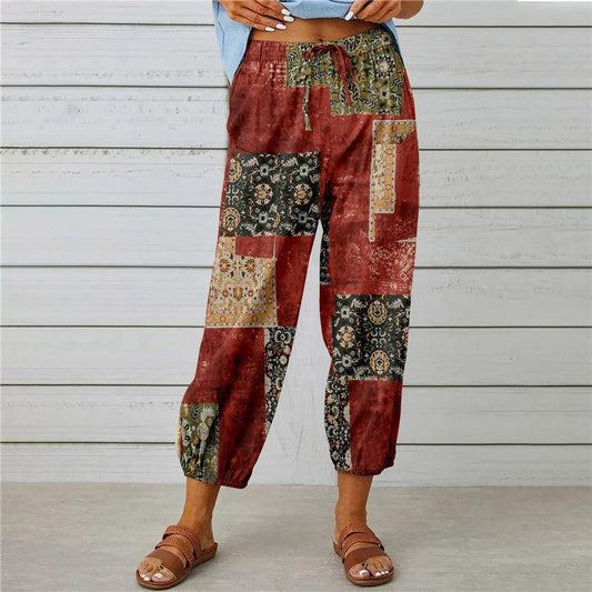 Boho Floral Elizabeth Ainsley Everyday Jumpsuit Pants