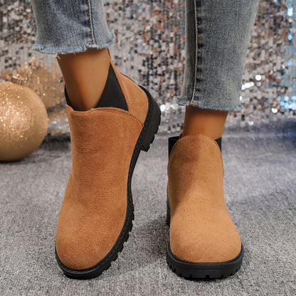 Elizabeth Ainsley Women's Chunky Heel Martin Boots