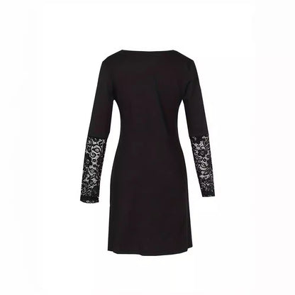 Elegant Lace V-Neck Dress by Elizabeth Ainsley