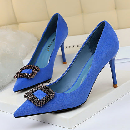 Elegant Rhinestone Stiletto Heels by Elizabeth Ainsley