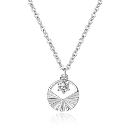 Elegant Geometric Round Necklace & Earrings