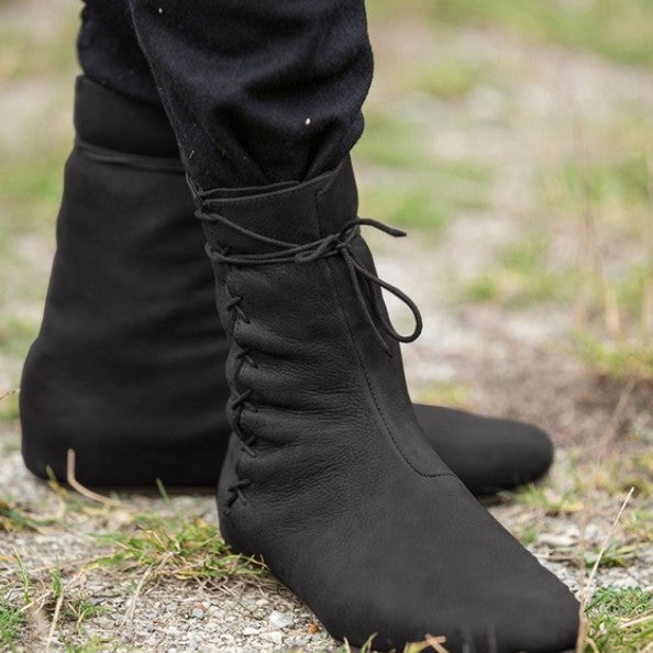 Elizabeth Ainsley Flat Boots - Cross Strap Comfort Design