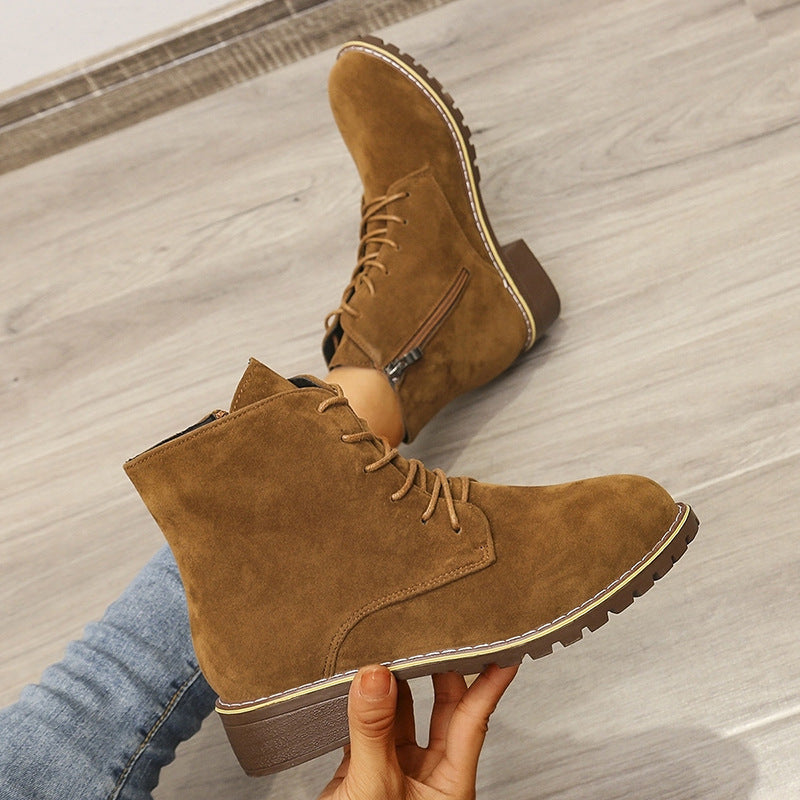 Maeve | EverStep Orthopedic Suede Lace-Up Boots