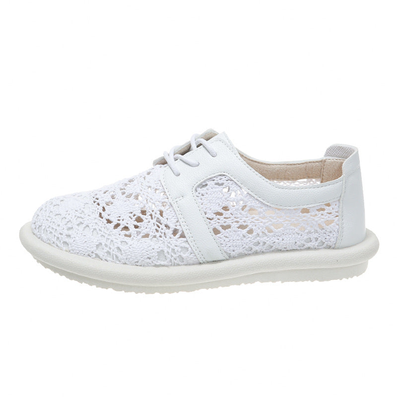 Breathable Crochet Elizabeth Ainsley Casual Flat Shoes