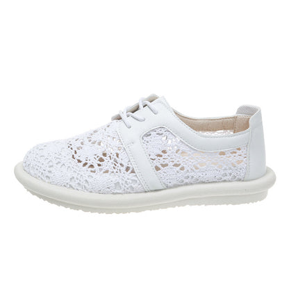 Breathable Crochet Elizabeth Ainsley Casual Flat Shoes