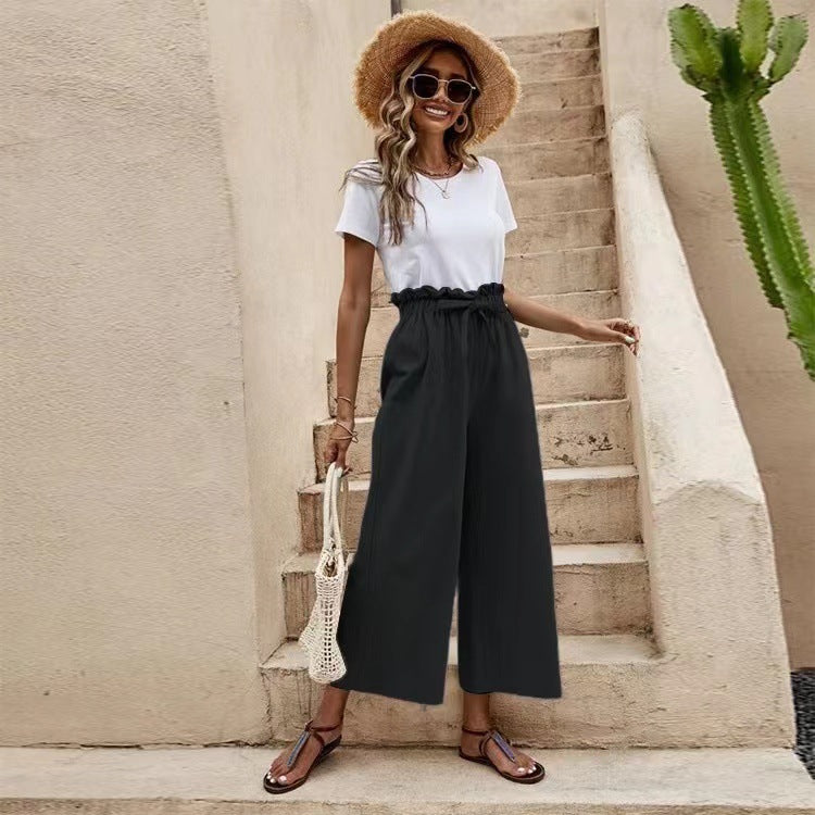 Pinterest-Inspired Elizabeth Ainsley Linen Wide Leg Pants