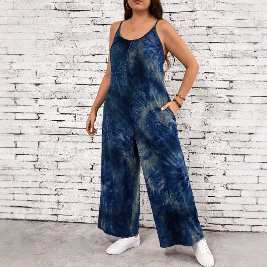 Chic Printed Sleeveless Jumpsuit by Elizabeth Ainsley