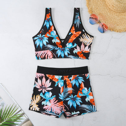 Vibrant Printed Boxer Bikini by Elizabeth Ainsley