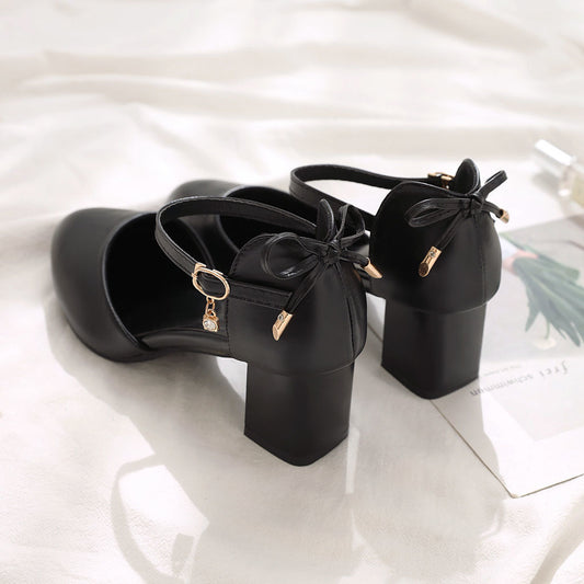 Elegant Chunky Heel Pumps by Elizabeth Ainsley
