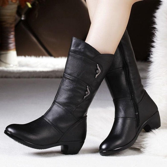 Maaike | Classic Mid-Calf Orthopedic Wedge Boots